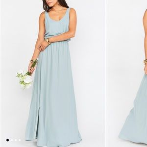 Show Me Your Mumu Kendall Maxi silver sage crisp